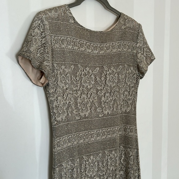 Jessica Howard Vintage Gold Metallic Dress - Picture 5 of 5